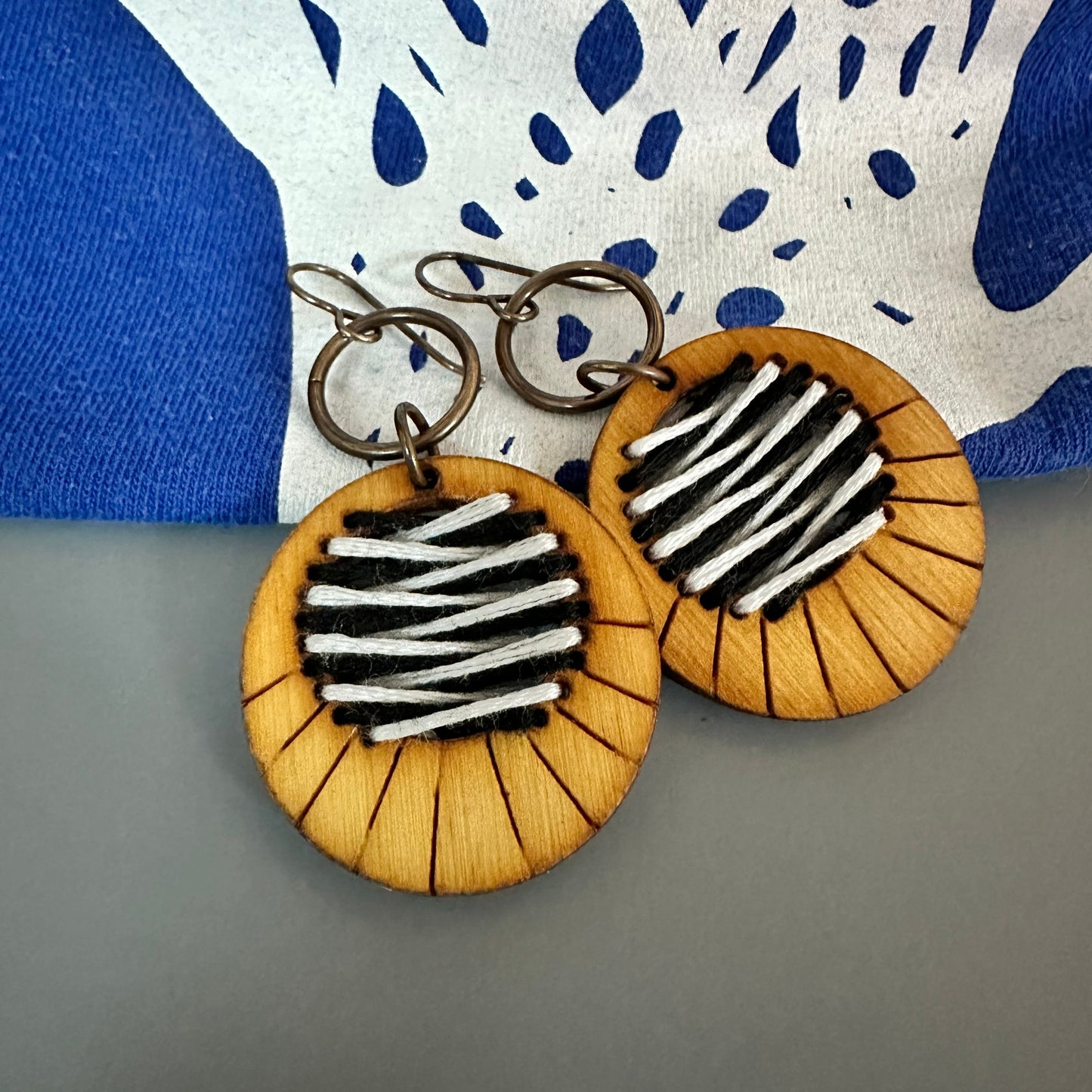 Game Day Handwoven Earrings